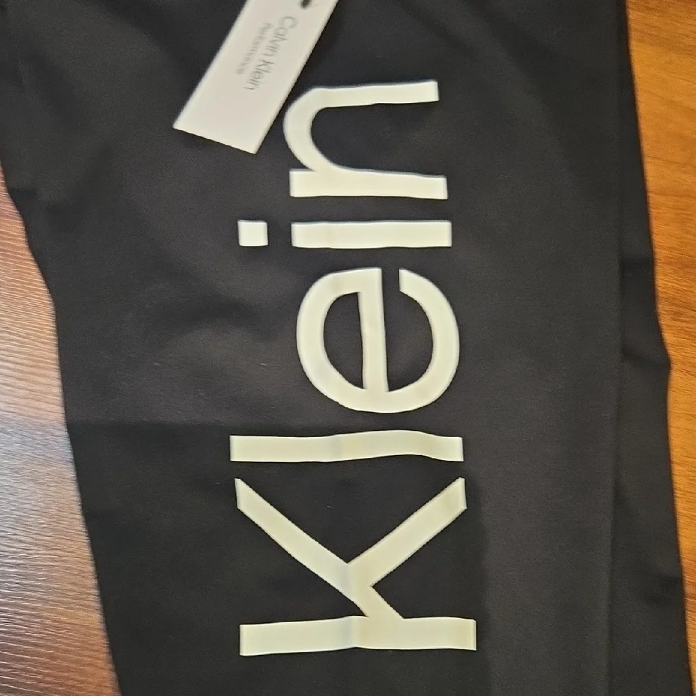 Calvin Klein Black Leggings Stretchy Athletic Wear NWT MEDIUM WOMEN - Picture 5 of 11
